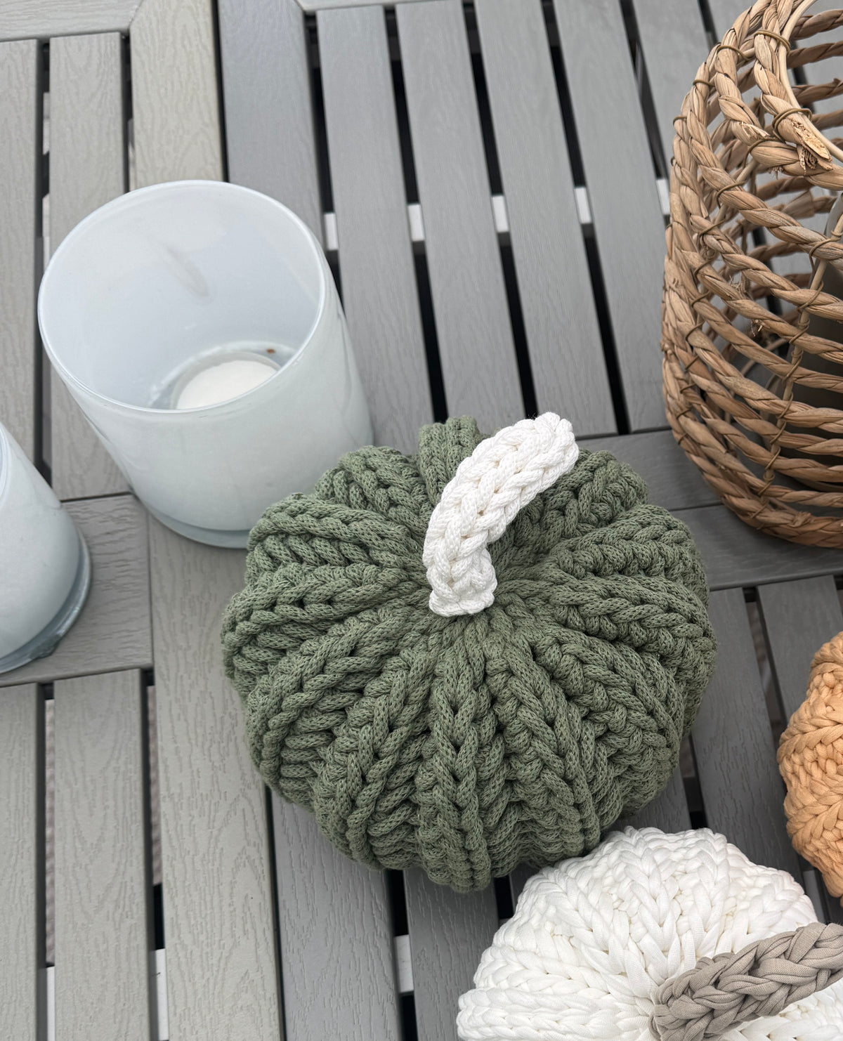 Cozy Pumpkin - Sage Green | Large